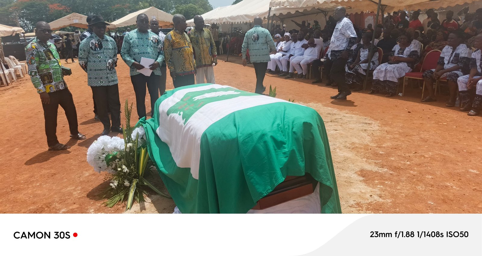 PDCI Ouellé (Iffou): Thiam honore la mémoire d’Akoto Kouassi N’guessan Benoît, élevé à titre posthume au grade d’Officier de l’Ordre du Bélier