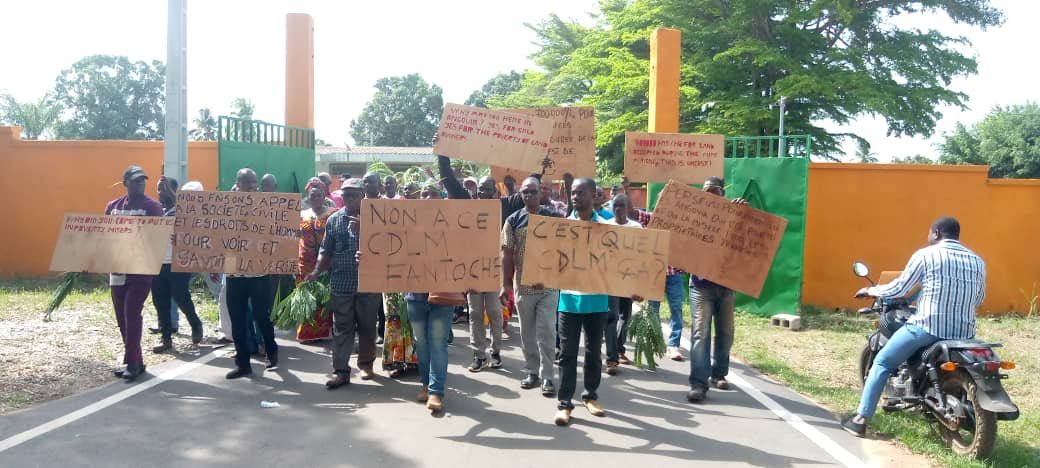 Bouaflé: Les populations des villages impactés de la Mine d'Or de Yaourè ont manifesté contre un arrêté interministériel