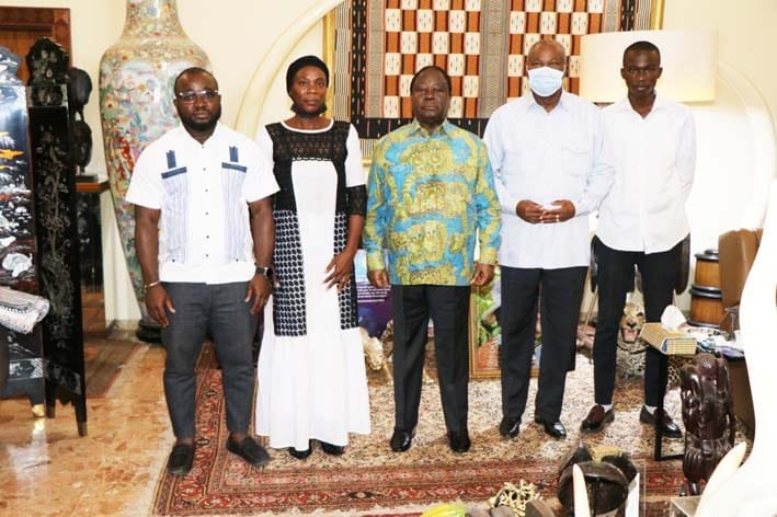 Daoukro : La famille de l’ex-maire de Bouaflé chez le Président Bédié