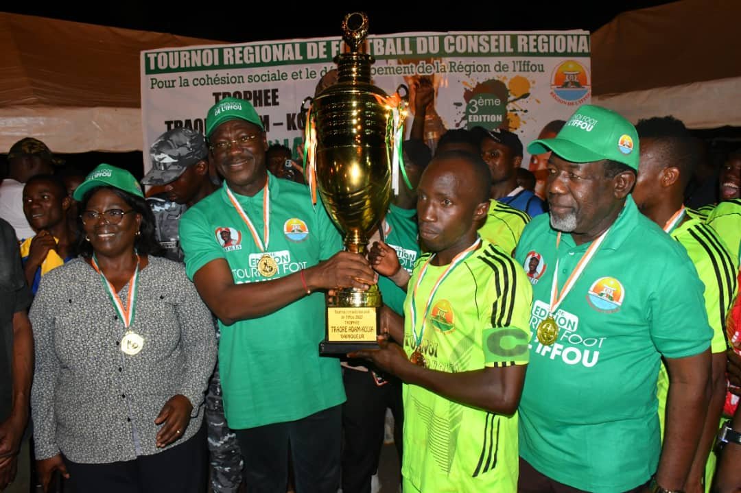 Tournoi du Conseil régional de l'Iffou: Prikro remporte pour la 2e fois consécutive le trophée Traoré Adam Kolia
