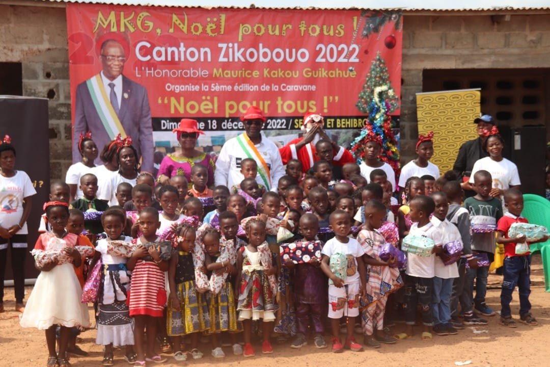 "MKG, Noël pour tous" à Gagnoa: Guikahué cadeaute plus de 1000 enfants du Zikobouo