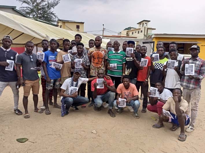 RLE 2022: Le Collectif des militants PDCI de Cocody a profité de la finale de la Coupe du monde pour sensibiliser les nouveaux majeurs