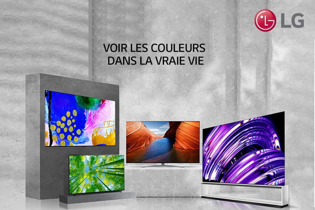 Le plaisir de regarder un téléviseur à grand écran
