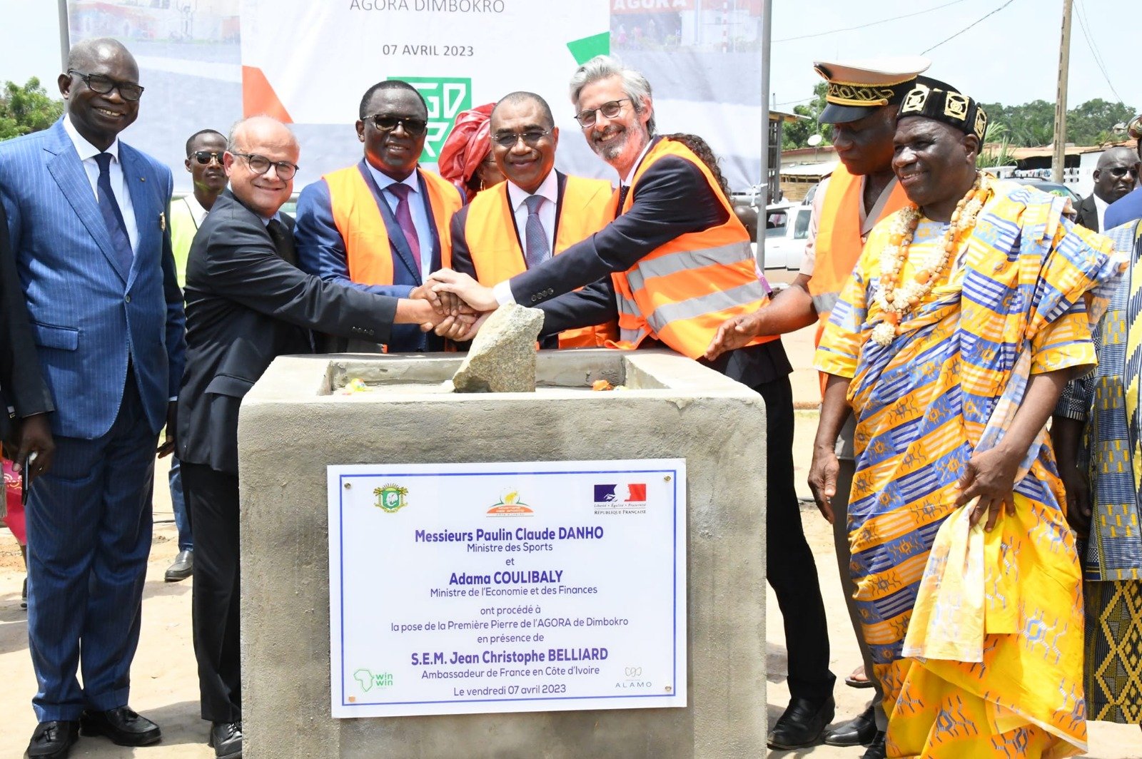 CAN-Côte d’Ivoire 2023 : Les stades de Yamoussoukro et San Pedro baptisés, pose de la 1ere pierre de l’Agora de Dimbokro