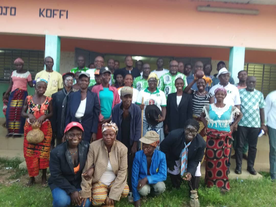 Groyaokro (Didiévi): Les parents paternels d’Houphouët-Boigny accordent leur soutien et bénédiction aux candidats du PDCI
