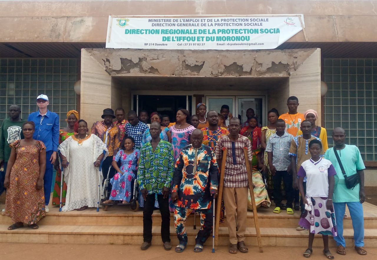Décès d’Henri Konan Bédié: Les personnes vivant avec handicap de l'Iffou expriment leur tristesse et leur compassion