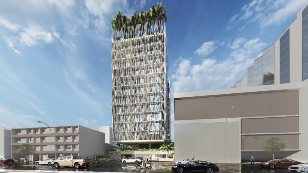 Le futur siège de la SOCIETE IVOIRIENNE DE BANQUE, conçu par Koffi &amp; Diabaté Architecte, 1er bâtiment certifié HQE en Côte d’Ivoire.