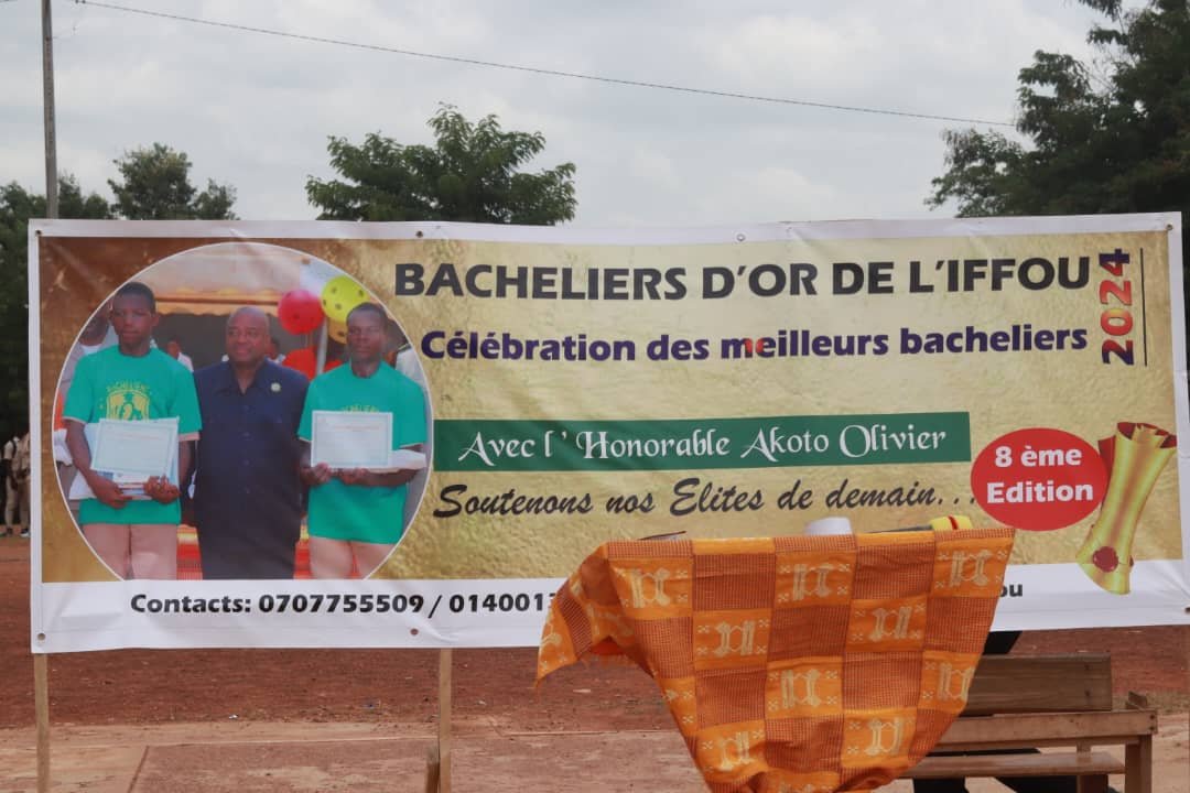 Iffou/Les bacheliers d'or 2024: Depuis Ouellé, Akoto Olivier exhorte les élèves à s'attacher à ce concept d’excellence