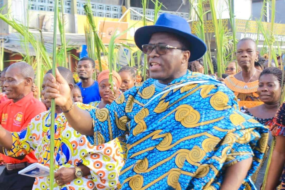 Fête des rameaux à Attécoubé : Danho Paulin en communion avec les fidèles catholiques d’Abobodoumé