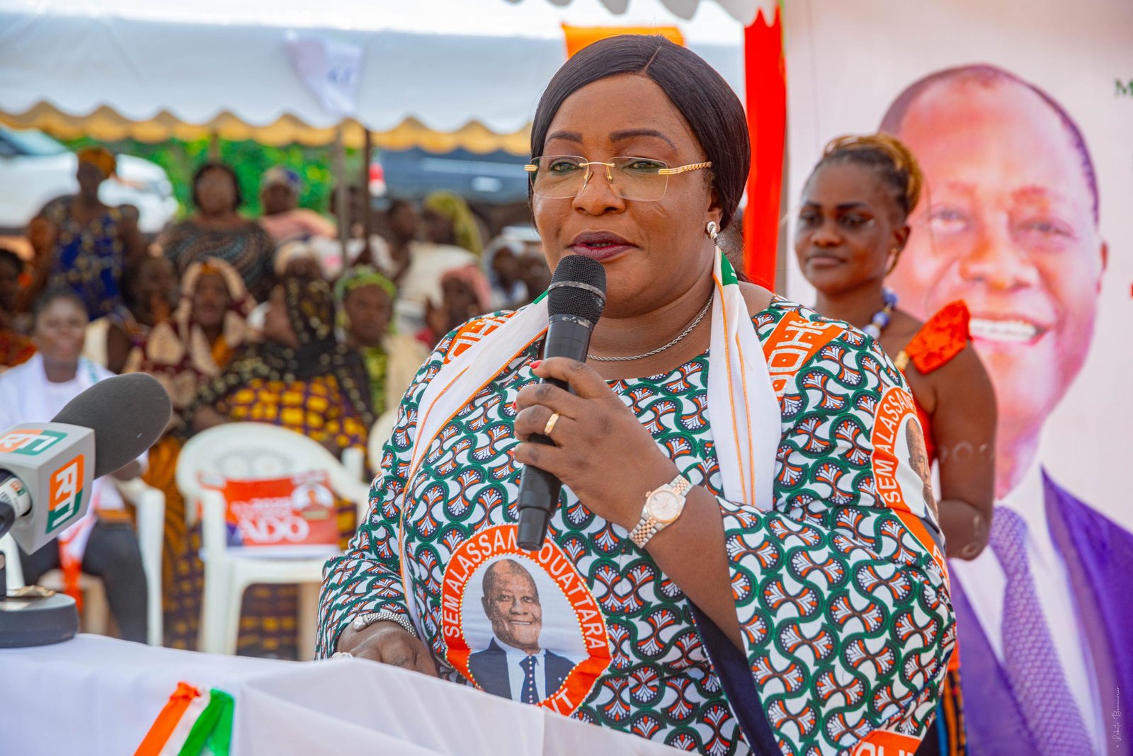 Depuis Dimbokro: Harlette Badou, Présidente nationale de l’UF-RHDP, lance un appel fort aux femmes du RHDP