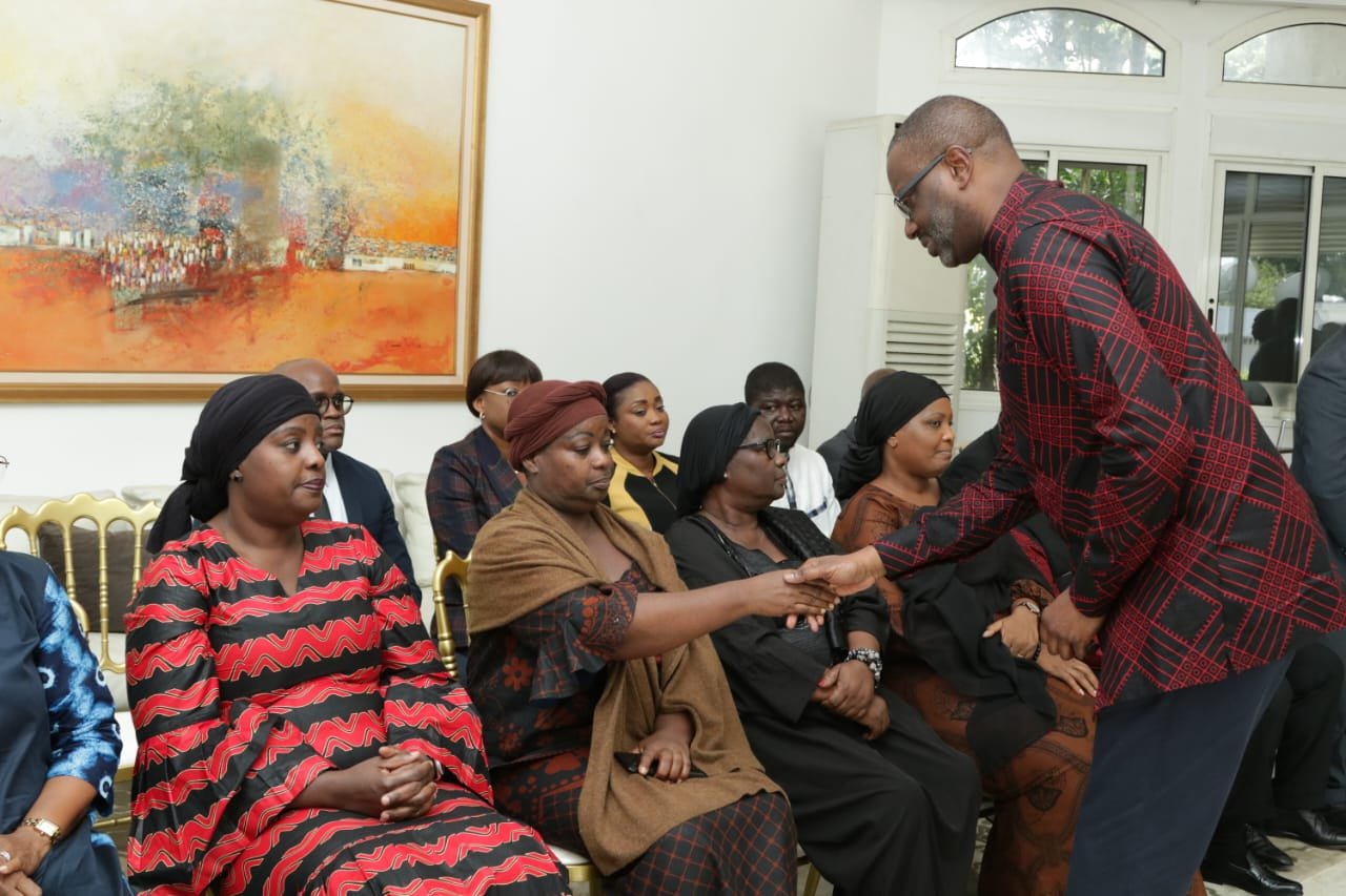 Deuil/Décès de Bédié Adjoua: La visite de compassion et de réconfort de Tidjane Thiam à la famille Bédié