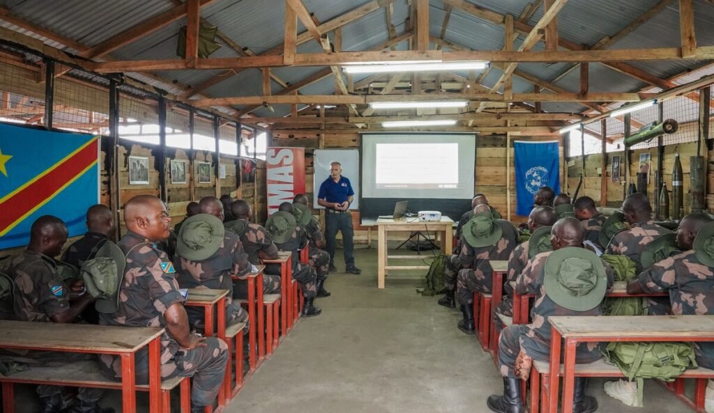 Goma : UNMAS forme des militaires congolais à la neutralisation des engins explosifs