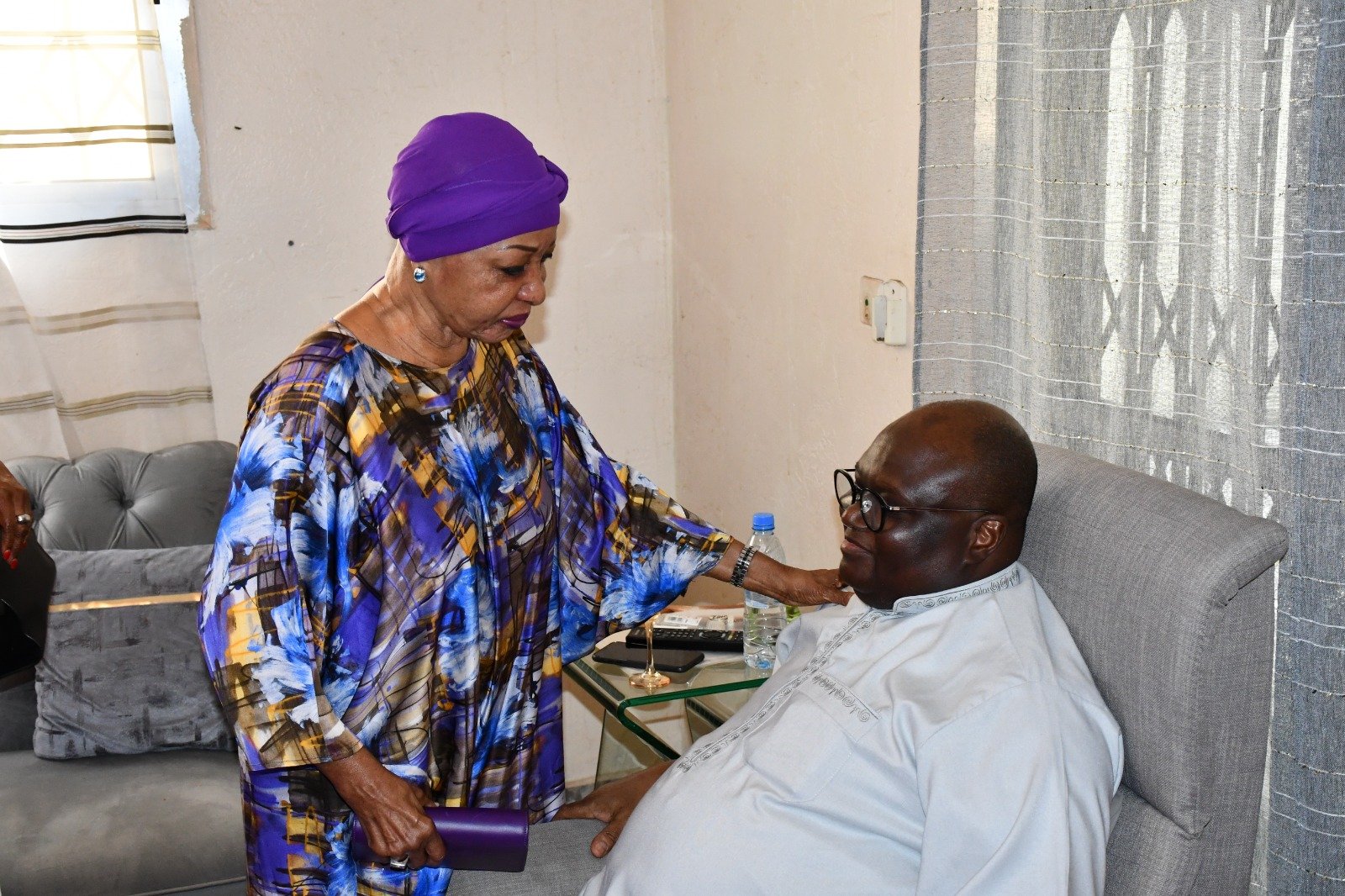 PDCI-RDA/Vie sociale : Mme Henriette Bédié chez son "fils" Bernard Ehouman, hier