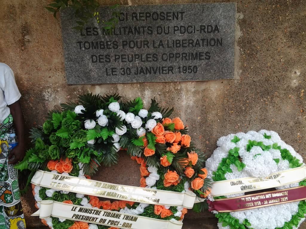 Côte d’Ivoire: 75 après le massacre de Dimbokro, le PDCI-RDA se souvient encore de ses martyrs, Yeboué Pascal lance un appel à l'union