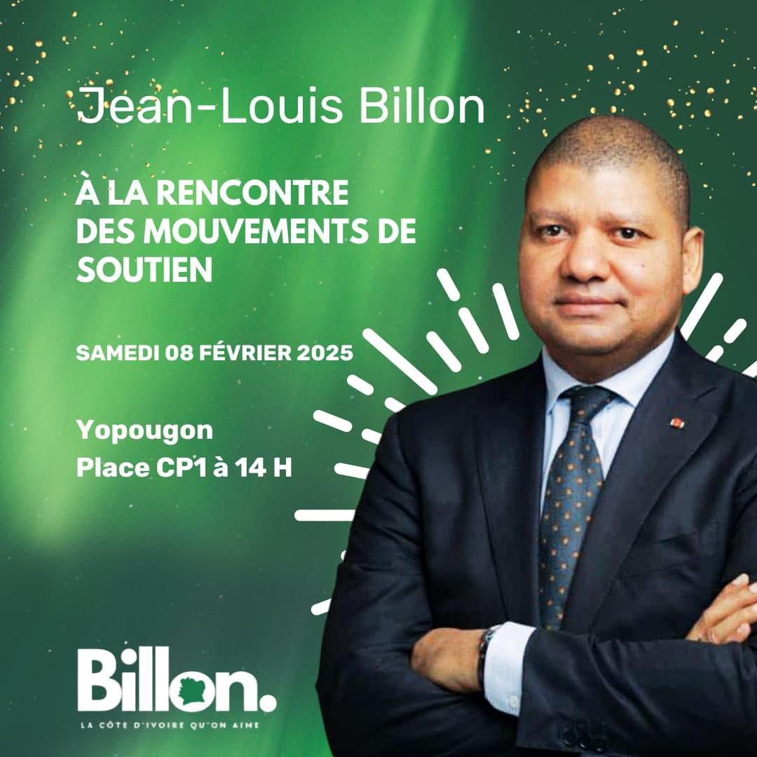 CIV/Présidentielle 2025 : «Jean-Louis Billon, un homme très engagé pour son pays, arrive à Yopougon, ce samedi 8 février», Philippe-Arnaud N’da