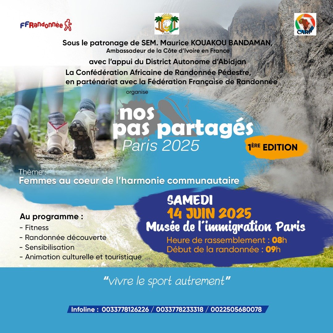 Activité physique et sportive en France : La CARP organise une randonnée de 7 km  pour la diaspora africaine